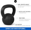 Picture of Yes4All Kettlebell Cast Iron/Rubber Base Solid Smooth for Strength Training, Home Gym