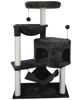 Picture of YUNIQUE Newest Cat Tree with Cat Condo and Big Hammock, Darkgrey