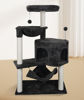 Picture of YUNIQUE Newest Cat Tree with Cat Condo and Big Hammock, Darkgrey