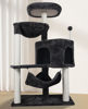 Picture of YUNIQUE Newest Cat Tree with Cat Condo and Big Hammock, Darkgrey