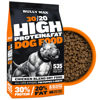 Picture of Bully Max High Performance Premium Dry Dog Food for All Ages - High Protein Natural Puppy Food for Small & Large Breed Puppies & Adult Dogs, 15 lb Bag