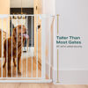 Picture of Cumbor 36" Extra Tall Baby Gate for Dogs and Kids with Wide 2-Way Door, 29.7"-40.6" Width, and Auto Close Personal Safety for Babies and Pets, Fits Doorways, Stairs, and Entryways