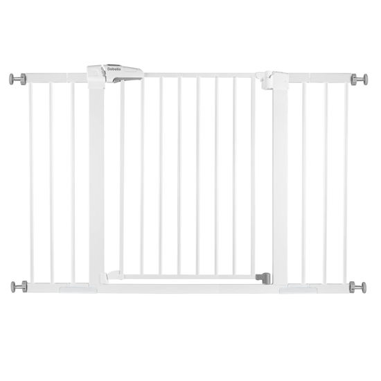 Picture of BABELIO Metal Baby Gate Dog Gate 29''-48'' Auto Close Extra Wide Pet Gate for Stairs & Doorways, Pressure Mounted Walk Thru Child Gate with Door, NO Need Tools NO Drilling, with Wall Cups