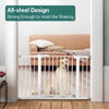 Picture of BABELIO Metal Baby Gate Dog Gate 29''-48'' Auto Close Extra Wide Pet Gate for Stairs & Doorways, Pressure Mounted Walk Thru Child Gate with Door, NO Need Tools NO Drilling, with Wall Cups