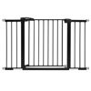 Picture of Babelio Metal Baby Gate, 29-48'' Auto Close Easy Install Pet Gate, Extra Wide Walk Thru Child Safety Gate with Door, Pressure Mounted Dog Gate for Doorways & Stairs, with Y Spindle Rods, Black