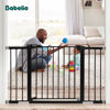 Picture of Babelio Metal Baby Gate, 29-48'' Auto Close Easy Install Pet Gate, Extra Wide Walk Thru Child Safety Gate with Door, Pressure Mounted Dog Gate for Doorways & Stairs, with Y Spindle Rods, Black