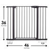 Picture of Cumbor 36" Extra Tall Baby Gate for Dogs and Kids with Wide 2-Way Door, 29.7"- 46" Width, and Auto Close Personal Safety for Babies and Pets, Fits Doorways, Stairs, and Entryways, Black