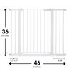 Picture of Cumbor 36" Extra Tall Baby Gate for Dogs and Kids with Wide 2-Way Door, 29.7"- 46" Width, and Auto Close Personal Safety for Babies and Pets, Fits Doorways, Stairs, and Entryways, White