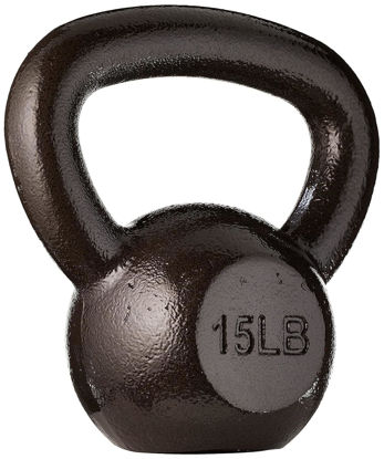 Picture of Amazon Basics Cast Iron Kettlebell, 15 pounds, Black