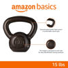 Picture of Amazon Basics Cast Iron Kettlebell, 15 pounds, Black