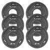 Picture of CAP Barbell 2-Inch Olympic Grip Weight Plate, 2.5 lb, Set of 6 Black