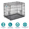 Picture of MidWest Homes for Pets Newly Enhanced Double Door iCrate Dog Crate, Includes Leak-Proof Pan, Floor Protecting Feet, Divider Panel & New Patented Features