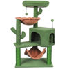 Picture of YUNIQUE Newest Cat Tree with Cat Condo Scratch Post and Big Hammock, Green