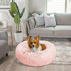 Picture of Best Friends by Sheri The Original Calming Donut Cat and Dog Bed in Shag Fur Cotton Candy Pink, Medium 30"