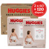 Picture of Huggies Size 5 Diapers, Skin Essentials Baby Diapers, Size 5 (27+ lbs), 120 Count (2 Packs of 60)