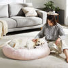 Picture of WESTERN HOME WH Calming Dog & Cat Bed, Anti-Anxiety Donut Cuddler Warming Cozy Soft Round Bed, Fluffy Faux Fur Plush Cushion Bed for Small Medium Dogs and Cats (20"/24"/30"/36")