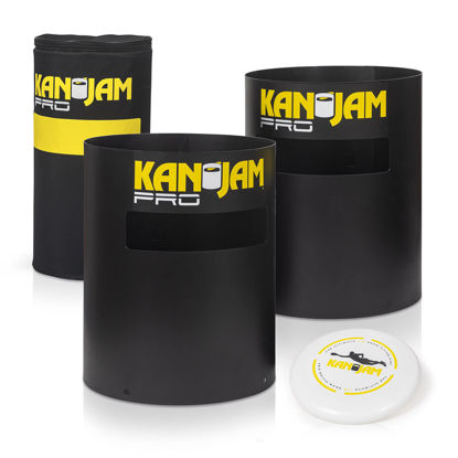 Picture of Kan Jam Original Disc Toss Game - Kan Jam Rookie, PRO and To-Go Disc Golf Sets with Illuminate LED Frisbee Versions,Black