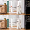 Picture of BABELIO 36" Extra Tall Dog Gate, 26''-40'' Wide Auto Close Baby Gate, Pressure Mounted Metal Pet Gate, Easy Install No Drilling, No Tools Required, with Wall Protectors and Extenders (White)