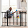 Picture of Babelio Metal Baby Gate, 29-48'' Auto Close Easy Install Pet Gate, Extra Wide Walk Thru Child Safety Gate, Pressure Mounted Dog Gate for Doorways & Stairs, with Y Spindle Rods