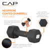 Picture of CAP Barbell Neoprene Dumbbell Weights, 8 lb Pair, Black