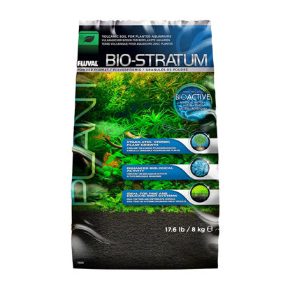 Picture of Fluval 12698 Natural Mineral-Rich Volcanic Soil Bio Stratum for Planted Tanks, 17.6 lbs. - Aquarium Substrate for Healthy Plant Development, Growth, and Color