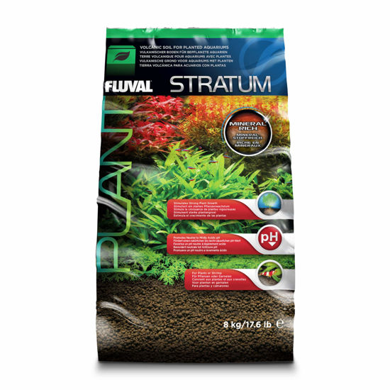 Picture of Fluval 12695 Plant and Shrimp Stratum for Freshwater Fish Tanks, 17.6 lbs. - Aquarium Substrate for Strong Plant Growth, Supports Neutral to Slightly Acidic pH