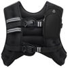 Picture of ZELUS Weighted Vest, 4lb/6lb/8lb/12lb/16lb/20lb Weight Vest with Reflective Stripe for Workout, Strength Training, Running, Fitness, Muscle Building, Weight Loss, Weightlifting (16LB)(Black)