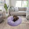 Picture of Best Friends by Sheri The Original Calming Donut Cat and Dog Bed in Shag Fur Lavender, Large 36"