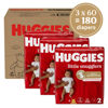 Picture of Huggies Size 2 Diapers, Little Snugglers Baby Diapers, Size 2 (12-18 lbs), 180 Ct (3 packs of 60), Packaging May Vary