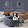 Picture of Bedsure Calming Dog Bed for Large Dogs - Donut Washable Large Pet Bed, 36 inches Anti Anxiety Round Fluffy Plush Faux Fur Dog Bed, Fits up to 100 lbs Pets, Dark Grey