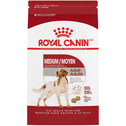 Picture of Royal Canin Medium Breed Adult Dry Dog Food, 17 lb bag