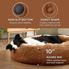 Picture of Bedsure Calming Dog Bed for Large Dogs - Donut Washable Large Pet Bed, 36 inches Anti-Slip Round Fluffy Plush Faux Fur Dog Bed, Fits up to 100 lbs Pets, Caramel