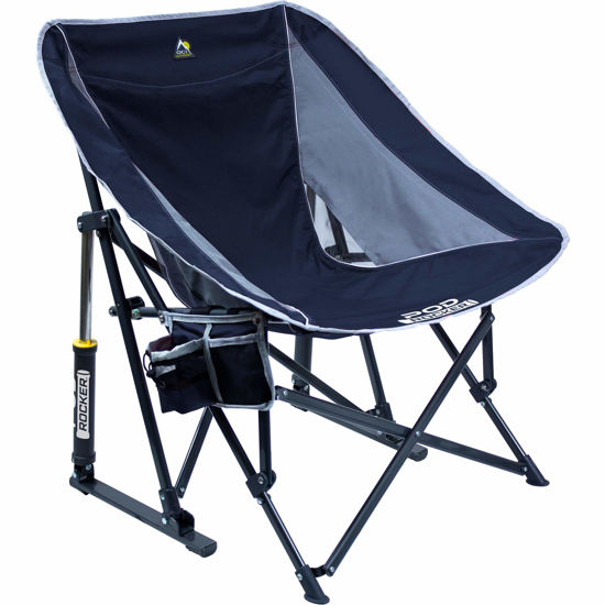 Picture of GCI Outdoor Pod Rocker Collapsible Rocking Chair & Outdoor Camping Chair, Indigo Blue