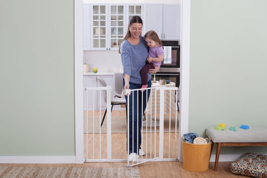 Picture of Safety 1st Extra Wide Baby Gate with Door: Premium Child Safety Gate, Extra Tall Baby Gate, Easy Installation, 36" Tall & Wide, Fits Between 29" and 47"