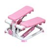 Picture of Sunny Health & Fitness Mini Stepper for Exercise Low-Impact Stair Step Cardio Equipment with Resistance Bands, Digital Monitor, Up Down Pink - P2000