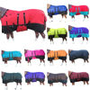 Picture of HILASON 1200D Winter Waterproof Poly Horse Blanket Belly Wrap Red | Horse Blanket | Horse 72 in