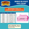 Picture of HILASON 1200D Winter Waterproof Poly Horse Blanket Belly Wrap Red | Horse Blanket | Horse 72 in