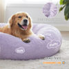 Picture of Bedsure Calming Dog Bed for Extra Large Dogs - Donut Washable Large Pet Bed, 45 inches Anti-Slip Round Fluffy Plush Faux Fur Dog Bed, Fits up to 125 lbs Pets, Purple