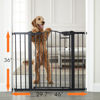 Picture of Cumbor 29.7-46" Wide Extra Tall Safety Dog and Baby Gate, 36" Tall Pressure Mounted Auto Closed Pet Gate for Stairs,Doorway, Easy Walk Thru Child Gate for The House, Black, Mom's Choice Awards Winner