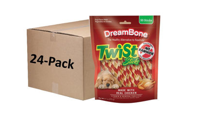 Picture of DreamBone Twist Sticks, Treat Your Dog to a Chew Made with Real Chicken and Vegetables