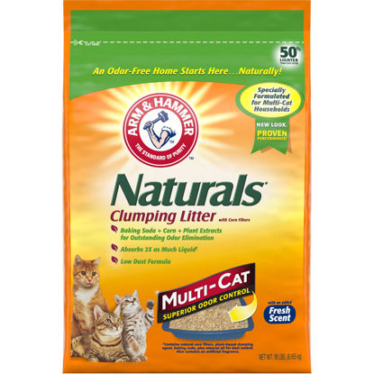 Picture of ARM HAMMER Naturals Cat Litter, Multi Cat, 18lb Bag