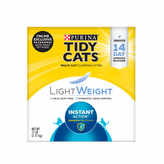 Picture of Purina Tidy Cats LightWeight, Low Dust, Clumping Cat Litter Odor Control, LightWeight Instant Action - 17 lb. Box