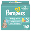 Picture of Pampers Baby Dry Diapers - Size 3, 168 Count, Absorbent Disposable Diapers