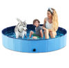 Picture of Jasonwell Foldable Dog Pet Bath Pool Collapsible Dog Pet Pool Bathing Tub Kiddie Pool Doggie Wading Pool for Puppy Small Medium Large Dogs Cats and Kids 71" Blue