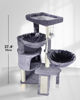 Picture of Xin Three Layer Cat Tree with Cat Condo and Two Hammocks,Grey