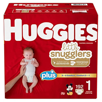 Picture of Huggies Little Snugglers Plus Diapers Size 1, 192 Count