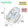 Picture of Ingenuity Keep Cozy 3-in-1 Grow with Me Vibrating Baby Bouncer Seat & Infant to Toddler Rocker, Vibrations & -Toy Bar, 0-30 Months Up to 40 lbs (Spruce)