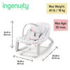 Picture of Ingenuity Keep Cozy 3-in-1 Grow with Me Vibrating Baby Bouncer Seat & Infant to Toddler Rocker, Vibrations & -Toy Bar, 0-30 Months Up to 40 lbs (Pink Burst)