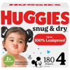 Picture of Huggies Size 4 Diapers, Snug & Dry Baby Diapers, Size 4 (22-37 lbs), 180 Count (6 Packs of 30), Packaging May Vary