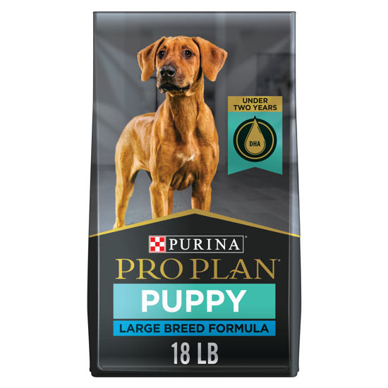 Picture of Purina Pro Plan Large Breed Dry Puppy Food, Chicken and Rice Formula - 18 lb. Bag